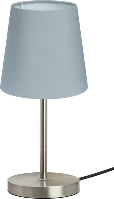 Trango Bedlampje 2017-08G *GREY* Tafellamp met stoffen kap in grijs incl. 1x E14 Lamphouder, Lamp, Vensterbank, Tafellamp, Bedlamp voor Slaapkamer
