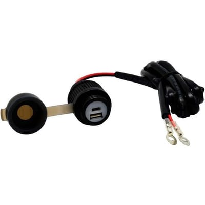 Albrecht Motorrad Duo USB A+C Steckdose QC3.0 12-24 Volt Motorfiets Duo USB A+C stopcontact QC3.0 12-24 volt Stroombelasting (max.): 2 A Dubbel