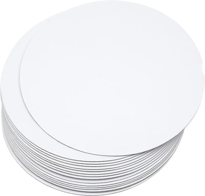 Dailygoody - Taartplank - Kartonnen taartplank - Voedselveilig - 25 cm - Ronde taartstandaard - Perfect voor taarten en gebak - Geschikt voor amateur-