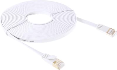By Qubix internetkabel - 15m cat 7 Ethernet netwerk LAN kabel Gold plated (10000 Mbit/s) - Wit - UTP kabel - RJ45 - UTP kabel