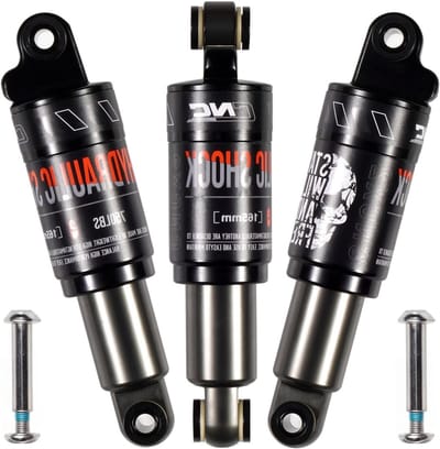 Hydraulische Achtervering voor Mountainbike, Shock Absorber 165 mm, Verstelbare Demper, MTB Upgrade