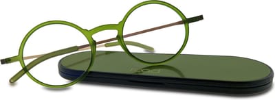 Read Eyewear CHAP33J Leesbril +1.00 - Forest green - Rond montuur - Incl. aluminium hardcase