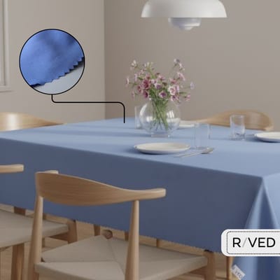 Raved Tafelkleed – 140 cm x 240 cm – Polyester Blauw – Kreukvrij