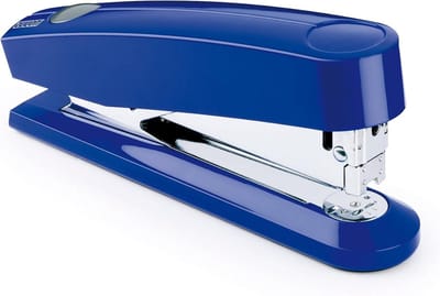 Nietmachine Comfort - Automatische nietmachine - Papier nieten - Gepatenteerd veermechanisme - 30 vellen - Blauw glanzend