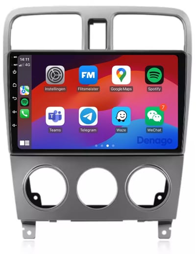 CarPlay autoradio geschikt voor Subaru Forester SG (2002 t/m 2008) | 9 inch | Android 13 | Draadloos Apple CarPlay & Android Auto | 2GB + 32GB | QuadCore processor | Denago DNG-A139 | 2025 model | 2002 2003 2004 2005 2006 2007 2008 | Bluetooth & Wifi