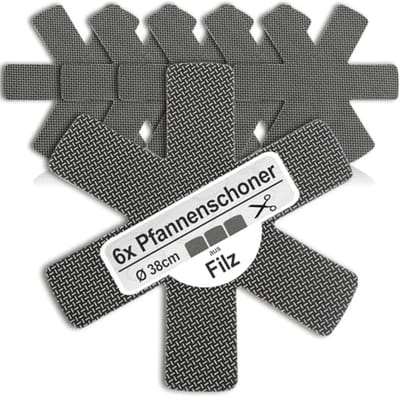 Pannenbeschermers Ø 38 cm - Hittebestendige vilt pannenbeschermers voor bescherming tegen krassen