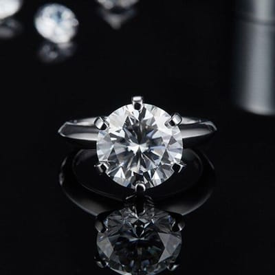 Echte 5 Karaat D Kleur Moissanite Ringen Voor Vrouwen 100% 925 Sterling Zilver Schitterende Bruiloft Feest Verjaardag Ring Fijne Sieraden Meisje 7 gray