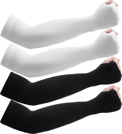 4 Paar Elastisch Arm Sleeves - Armstukken Wielrenen – Hardlopen Armwarmers – UV Bescherming – One Size