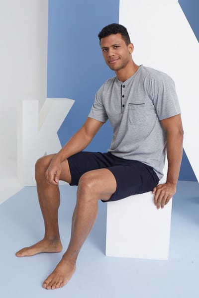 T-Shirt & Shorts Set René / Grijs / S