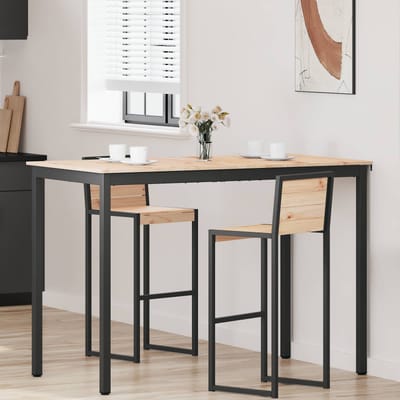 vidaXL - Bartafel - 150 - x - 80 - x - 105 - cm - Massief - grenenhout - Naturel