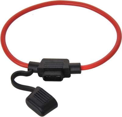 ProPlus Zekeringhouder in-line - mini steekzekering - 30A - 20 cm - rood