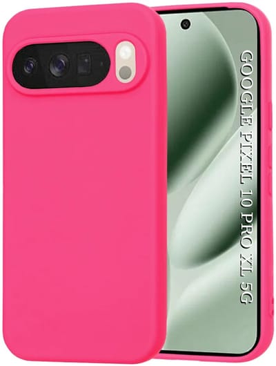 Hoesje geschikt voor Google Pixel 10 Pro XL - Techsuit Soft Flex Silicone Back Cover - Hot Pink