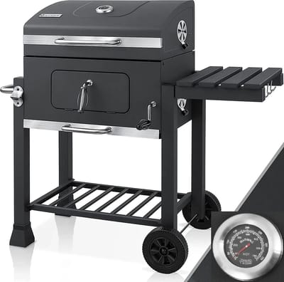 Novari - Houtskoolgrill - Barbecue - Barbecues - Barbecue houtskool - bbq - bbq houtskool - Ruim grilloppervlak - 113×53,5×100cm