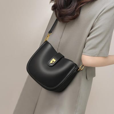 Nieuwe Lente en Zomer Zadel Tas Crossbody Tas High-end Dames Tas Veelzijdige Onderarm Enkele Schouder Tas gray