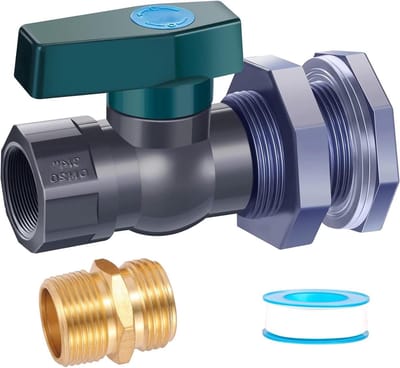 Regenton Omvormer - Kraan Kit - Water Opslag - Eenvoudige Installatie - 3/4 Inch - Grijs