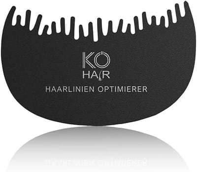 Haarlijn Sjabloon - Haarlijnsjabloon Optimalisator - Natuurlijk Haar - Asymmetrische Kamtanden - 8 x 12 cm - Niet van toepassing