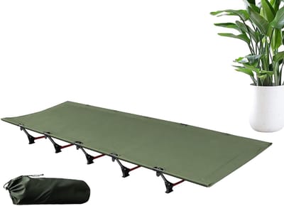 Campingbed - Opvouwbaar bed - Outdoor avonturen - Snelle montage - 192 cm - Leger Groen