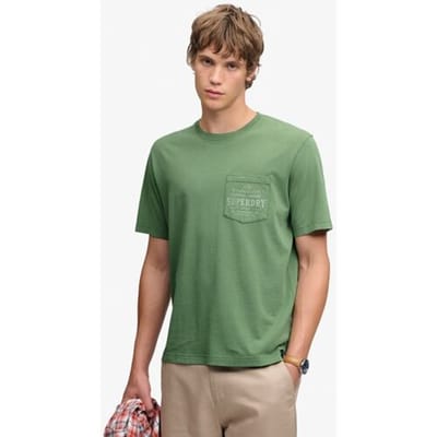 Superdry Trade Loose T-shirt Green Grootte: S
