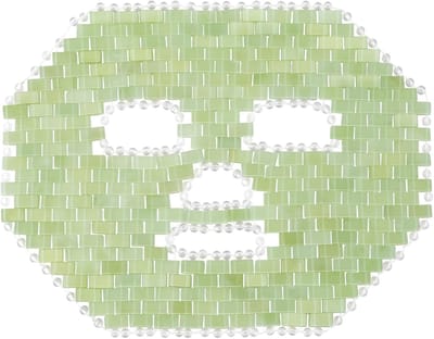 Jade Gezichtsmasker - Oogmasker Slaapmasker - Gezichtsverzorging Ontspanning - 100% Echte Jade - 25 x 7 x 7 cm - Groen