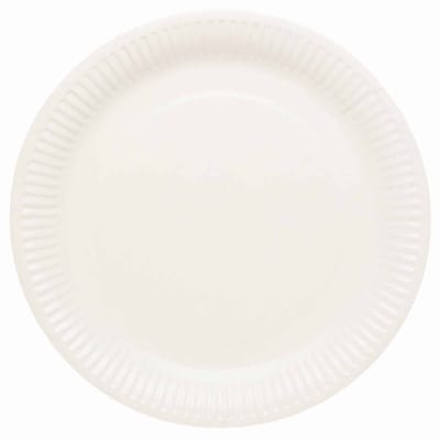 8 Kokoscrème Eco papieren borden 23cm