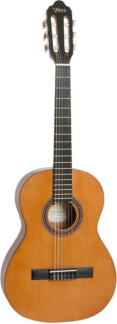 Valencia VC203H Hybrid Neck Klassieke Gitaar 3/4 Naturel Satin