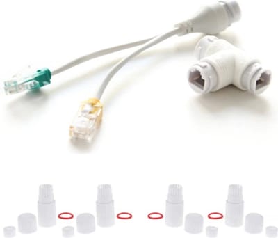 Home-Locking POE-splitter voor aansluiten van 2 IP-camera's op 1 UTP kabel RJ-652.
