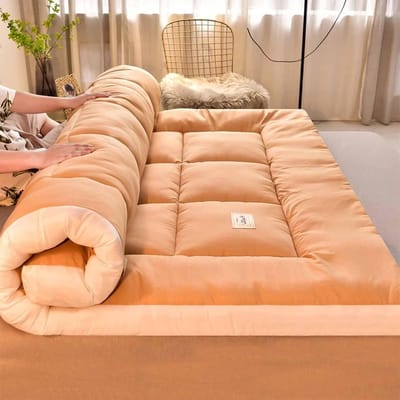 Vloermatras extra dik - Opvouwbaar matras - Comfortabel slapen - Ergonomisch design - 90 x 200 cm - CC