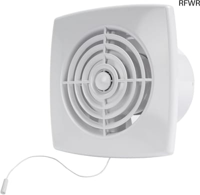 RFWR® Energiezuinige 100 mm Elektrische Badkamerventilator met Trekschakelaar - Geluidsarm en Flexibel Te Monteren