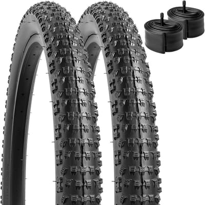 Fietsbanden Set - Banden Binnenbanden - Fietsen Onderhoud - Opvouwbaar Ontwerp - 26x2.60 Inch - Zwart