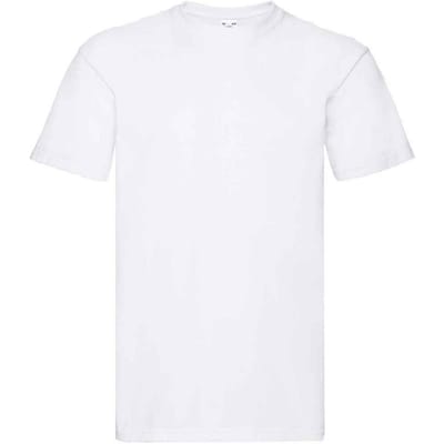 Fruit of the Loom Unisex Super Premium Effen T-shirt voor volwassenen (Wit)