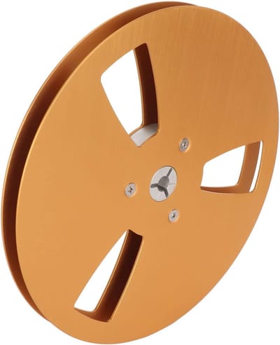 Lege Spoel - Tape Haspel - Opname Afspelen - Aluminiumlegering - 7 Inch - Goud