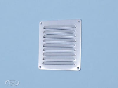 WEHA schoepenrooster opbouw, aluminium 195x245mm - aluminium wit (24012025 W)