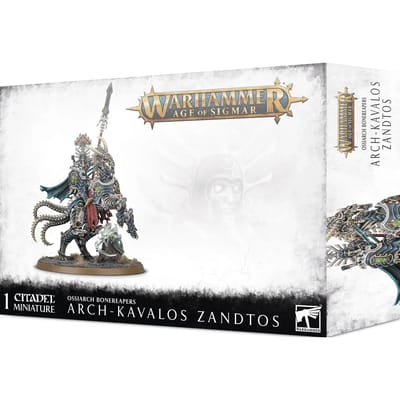 Figurine Games Workshop Warhammer AoS - Ossiarch Bonereapers Arch-Kavalos Zandtos Dark Lance Of Ossia