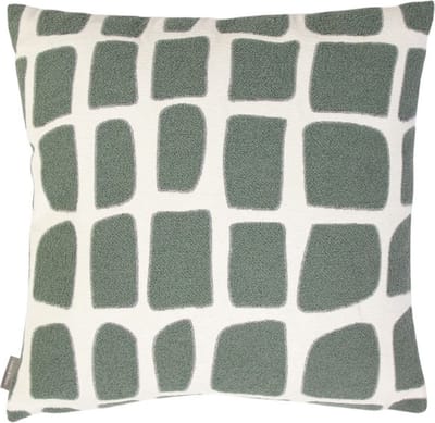 Doby chenille jaquard kussen thijm groen 45x45cm
