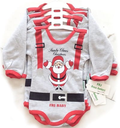 Rompertje voor de Kerst - grappige romper voor baby – Santa Claus - maat 62