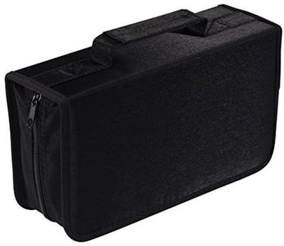 128 Capacity CD/DVD Case Wallet - Durable Storage for Discs