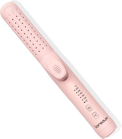 Loreaux Stijltang - 2 in 1 - Titanium platen 140°C/220°C - Kort en lang haar Krultang - Hair straightener and curler