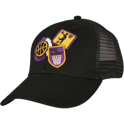 Cayler & Sons - Baller Patches Trucker Snapback Pet - Zwart/Multicolours