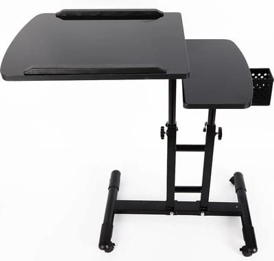 Tumex - Verstelbare Tattoo Werkstation - Tattoo Werktafel - 2 Werkbladen - Hoogte Verstelbaar 65-97cm - Met Penhouder - 360° Draaibaar