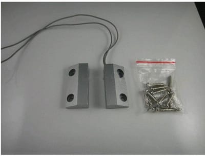 Magnetische Deurcontact - Alarm Schakelaar - Beveiliging Monteren - Metalen Behuizing - MC-56 - Zilver
