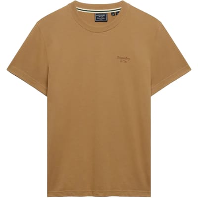 Superdry - Essential Serif Logo T-shirt Slanke Pasvorm - Heren - T-shirts