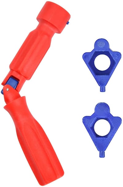 Cosensi - Universele Toiletkap Sleutel - Toiletkap Montage Gereedschap - Red Klodeckel Key - Perfect voor Lastige Plaatsen - Ideaal voor Toilet Rep...