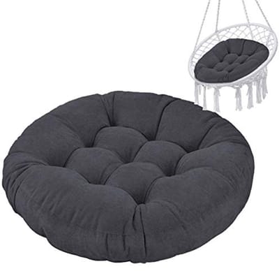 Hangstoelkussen voor Draaistoel en Papasan-Stoel - Grafiet 90 cm