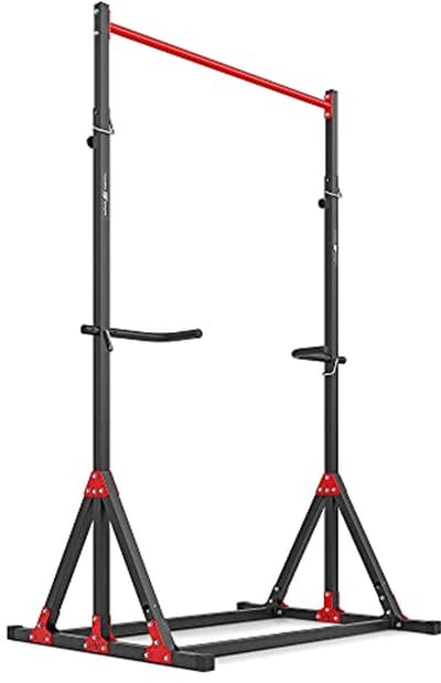 Krachtstation met optrekstang en dipstation voor thuisfitness