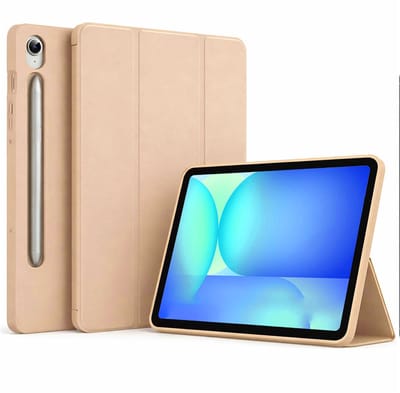 ChiGuard Hoesje geschikt voor Samsung Galaxy Tab S10 FE+ Hoesje – Shock Proof Hoesje – Smart Cover - Goud