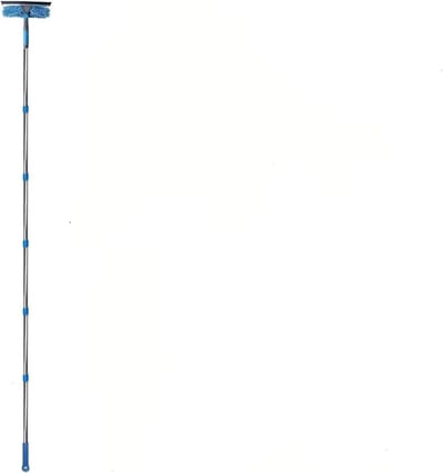Raamreiniger - Glaaswasser Uitschuifbaar - Ramen Schoonmaken - 2-in-1 Ontwerp - Uitschuifbaar - Blauw