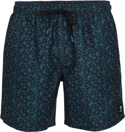 Brunotti - Cester-Mini - Zwembroek Pirate Black - Heren - 100% Recycled - 4-Way Stretch - Sneldrogend - M