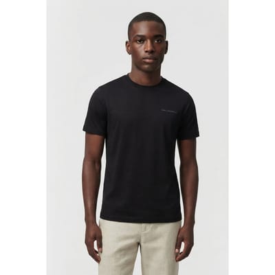 Karl Lagerfeld Black T-shirt Crewneck Maat: S | Basic T-Shirts Outlet | Heren | Zwart