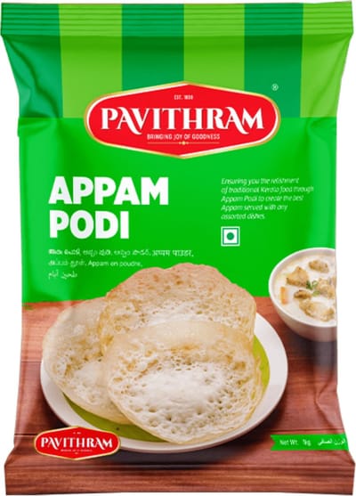 Pavithram Appam Podi - authentieke rijstmeel voor Zuid-Indiase appams - 1 kg