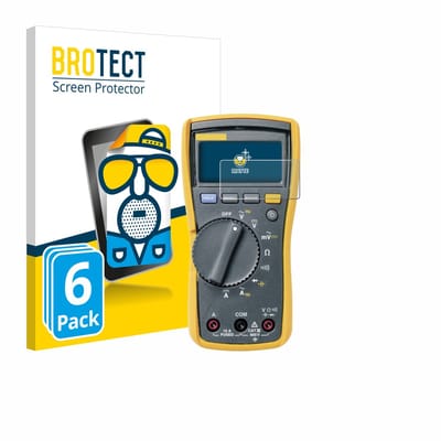 BROTECT - Screenprotector voor Fluke MultiMeter 115 - Folie Beschermfolie matte 6 Stuks